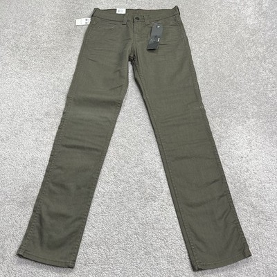 Levi's 511 Jeans Men's 29X32 Slim Fit Khaki Green 3D Rinse 845110150 Stretch NWT