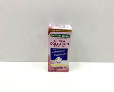 NEW Nature's Bounty Ultra Collagen Booster With Hyaluronic Acid Resveratrol 2027