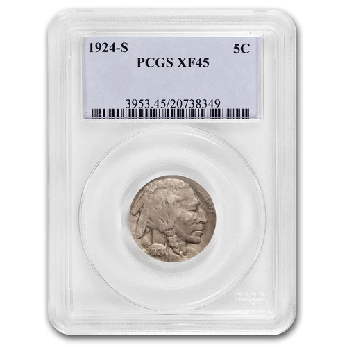 1924-S Buffalo Nickel XF-45 PCGS