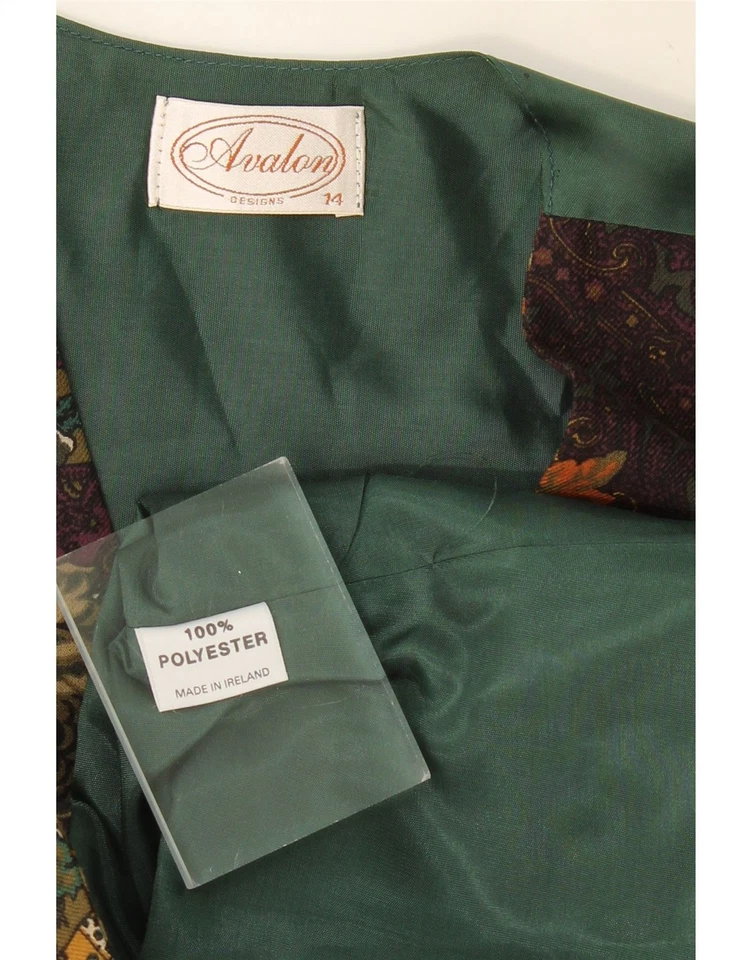 Chaleco AVALON Mujer UK 14 Mediano Multicolor Patchwork Poliéster AI12 Foto 3 de 3