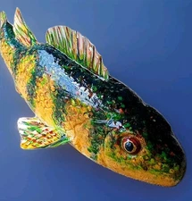 10" L.  James Mead Decoys Hog Sucker Spearing Decoy.