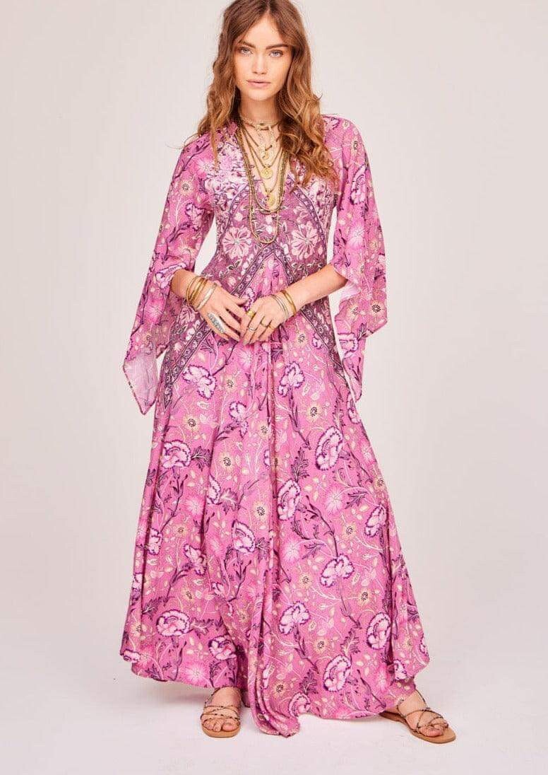 Free People Jen's Pirate Booty Baroque Hyacinth Gown Size XS