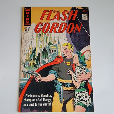 Flash Gordon #3 Kings Comics (1966) + Mandrake the Magician story 7.5 Very Fine-