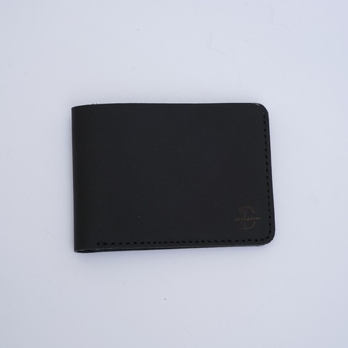 Verrückte Herren-Geldbörse aus schmalem Leder minimalistisch mit Doppelfaltung Geldbörse (Made in Italy) - Bild 4 von 20
