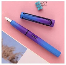 Purple & Blue Ombré Fountain Pen Visible Ink Window
