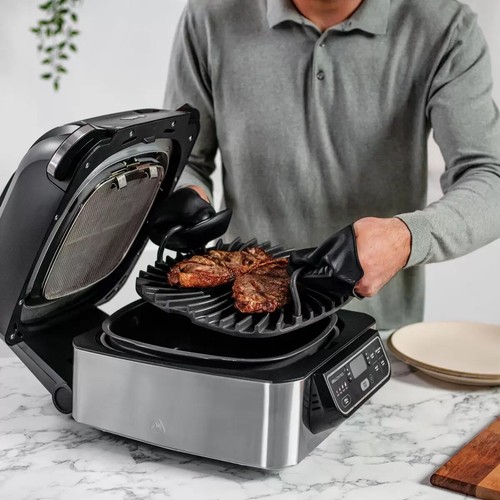 Ninja Foodi Health Grill & Air Fryer Bundle, AG301UKCO - NEW / Sealed - Picture 3 of 9