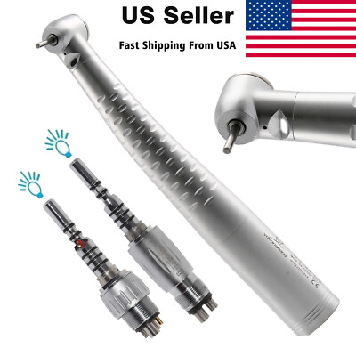 E Generator Led Handpiece 6 Dental High-Speed Handpieces With Swivel Couplers Push Type Ceramic 625427 - Foto 2