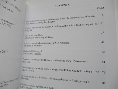 BRITISH MINING No.83 Memoirs 2007 MOORCROFT COLLIERY DISASTER Argyll ALLENDALE.. - Picture 5 of 8