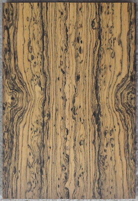 Outstandingly well figured Bocote knife scales #1465, 6 1/8'' x 2'' x 7/16+''