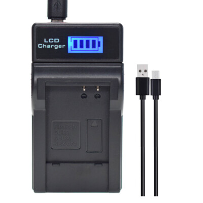 LCD USB Battery charger for Sanyo DB-L80 Pentax D-L188 D-Li88 VPC