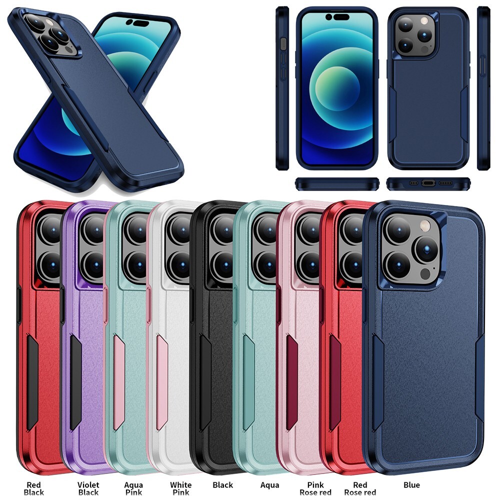 For iPhone 16 Pro Max 15 Plus 14 13 Pro 12 11 XR X Rugged Shockproof Phone Case