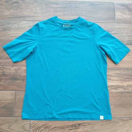Coolibar Shirt Mends Large Blue Morada UPF 50+ Sun Protection Everyday Active