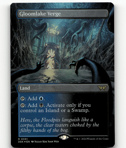 Gloomlake Verge (Borderless) R 0331 Foil Duskmourn:House of Horror