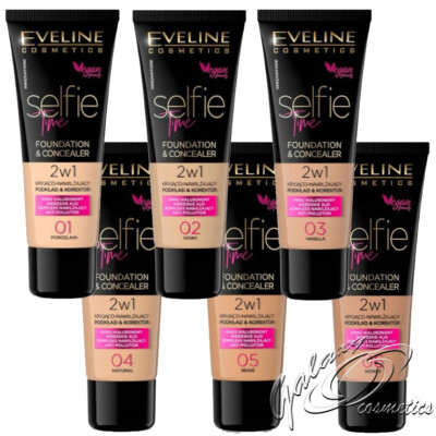 eveline cosmetics selfie time foundation & concealer