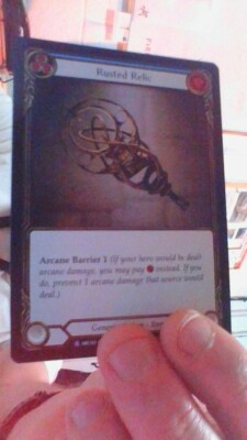 Flesh and Blood TCG : Arcane Rising : : BLUE SUPER RARE : Rusted Relic