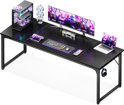 71 Inch Computer Desk Modern Simple Style Home Office Study Writing Desk Black