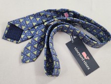 Vineyard Vines Krawatte Für Jungen – 100% Seide, Schlankes Design, Bedruckt, 124,5 Cm Lang
