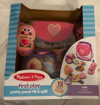 Melissa Doug Pretty Purse Fill and Spill Learning Counting Toy