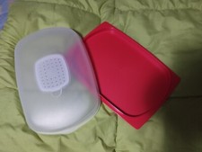 tupperware cave boite a charcuterie rouge