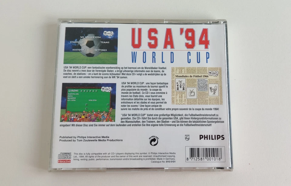 USA '94 World Cup Interactive  Philips CDI Cd-i Videogame Gaming RegionFree - Image 3 of 3