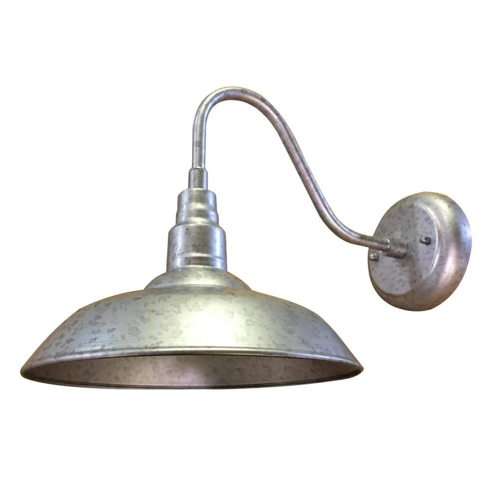 Galvanized sconce outlet