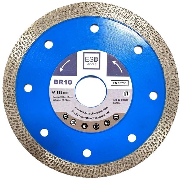 Profi Diamantscheibe 115 Mm Fliesen Granit Feinsteinzeug Diamant Trennscheiben-image