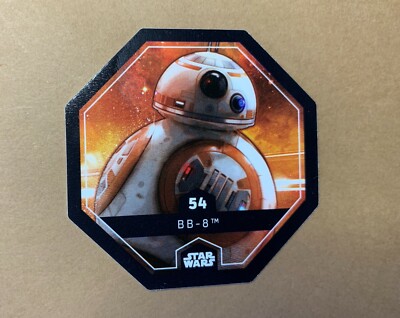 STAR WARS Token 54 BB-8 BB8 Droid Cosmic Shells E.Leclerc Collector Image