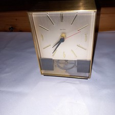 Tischuhr Zentra , ZentRA Retro Vintage Messing läuft