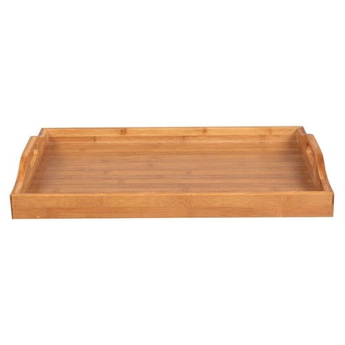 Bamboo Wood Tray Household Solid Wood Rectangular Tea Tray Water Cup Tray - Picture 3 of 9