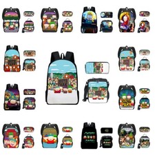 Kids South Park Backpack Bookbag School Lunch Bag Rucksack Pencil Case Set Gift