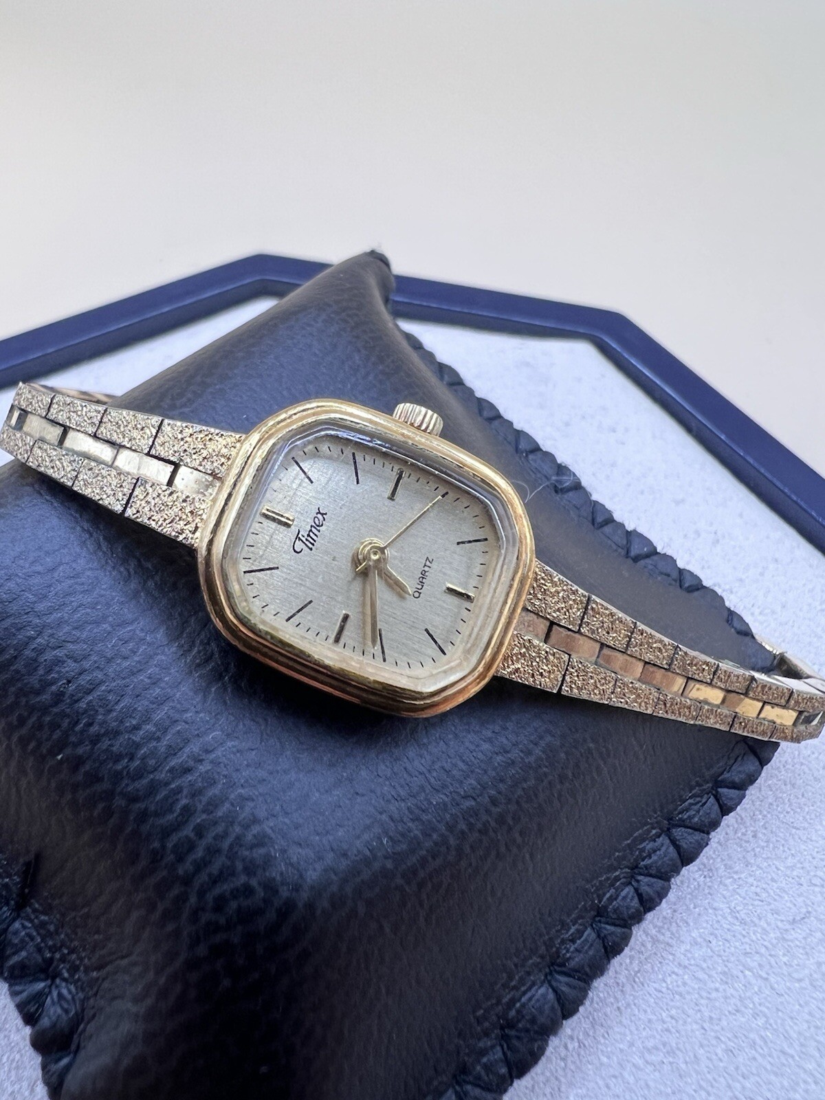 Vintage timex rectangular ladies watch 80’s Clasp… - image 5