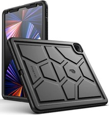 Poetic TurtleSkin Heavy Duty Case for iPad Pro 12.9 2021 Kids Friendly Silicone