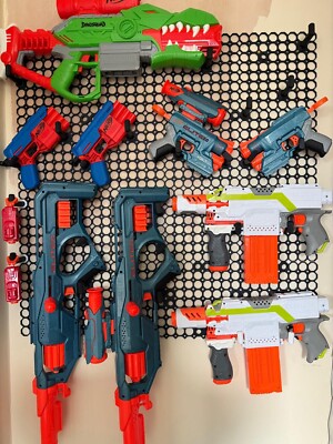 HG Nerf Gun Holder Storage Rack | Modular Wall Mount Organizer (1 Pack 20x20cm)
