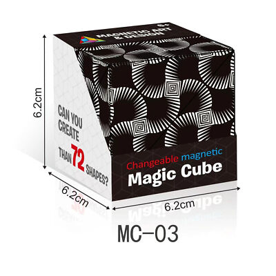Neu 3D Magic Cube Shashibo Shape Shifting Box Anti Stress Hand Flip Puzzle Toy
