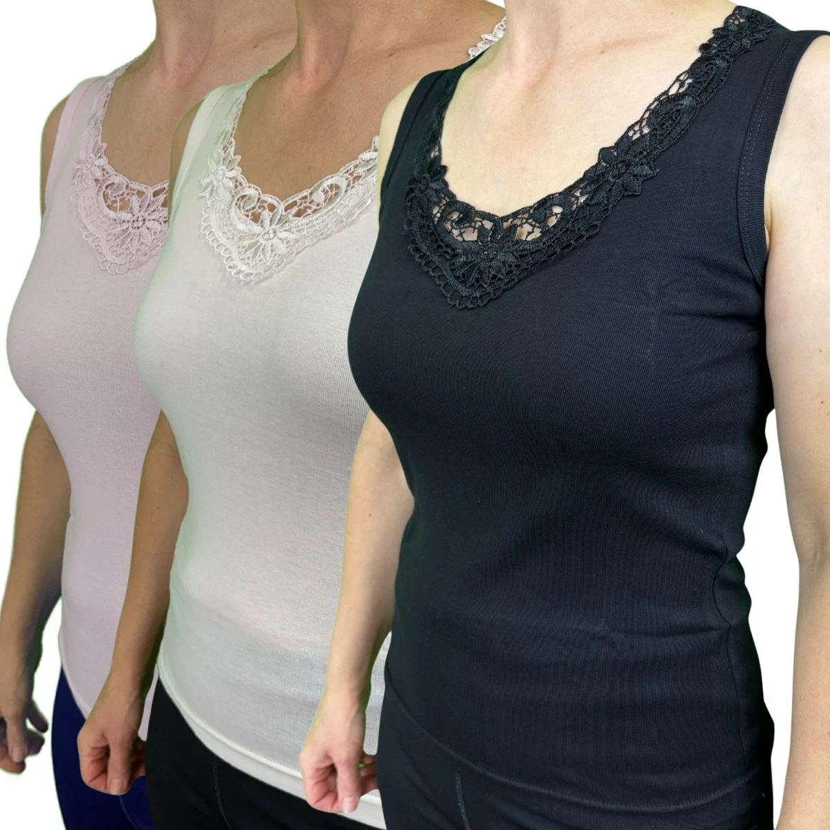Lace singlet top cheap