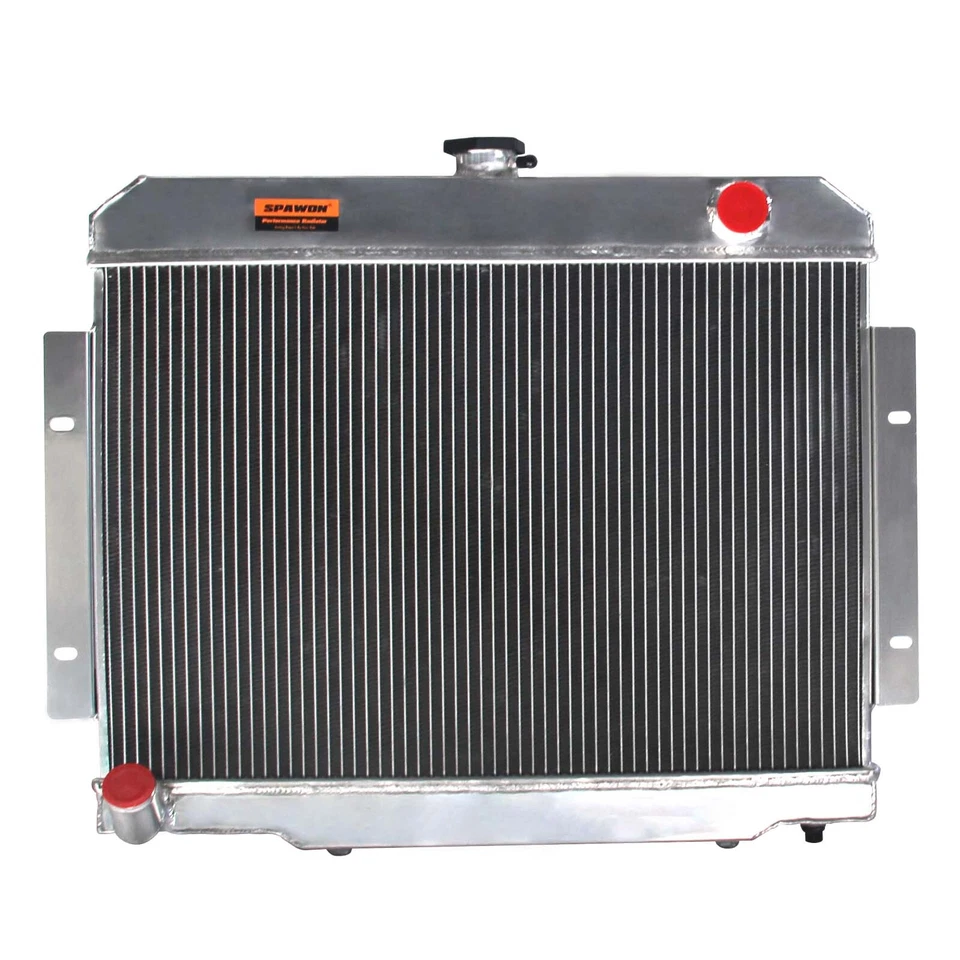 Radiador de 3 filas para 73-86 Jeep Cherokee Commando CJ5 CJ6 CJ7 J10 J20 Scrambler AT Foto 2 de 4