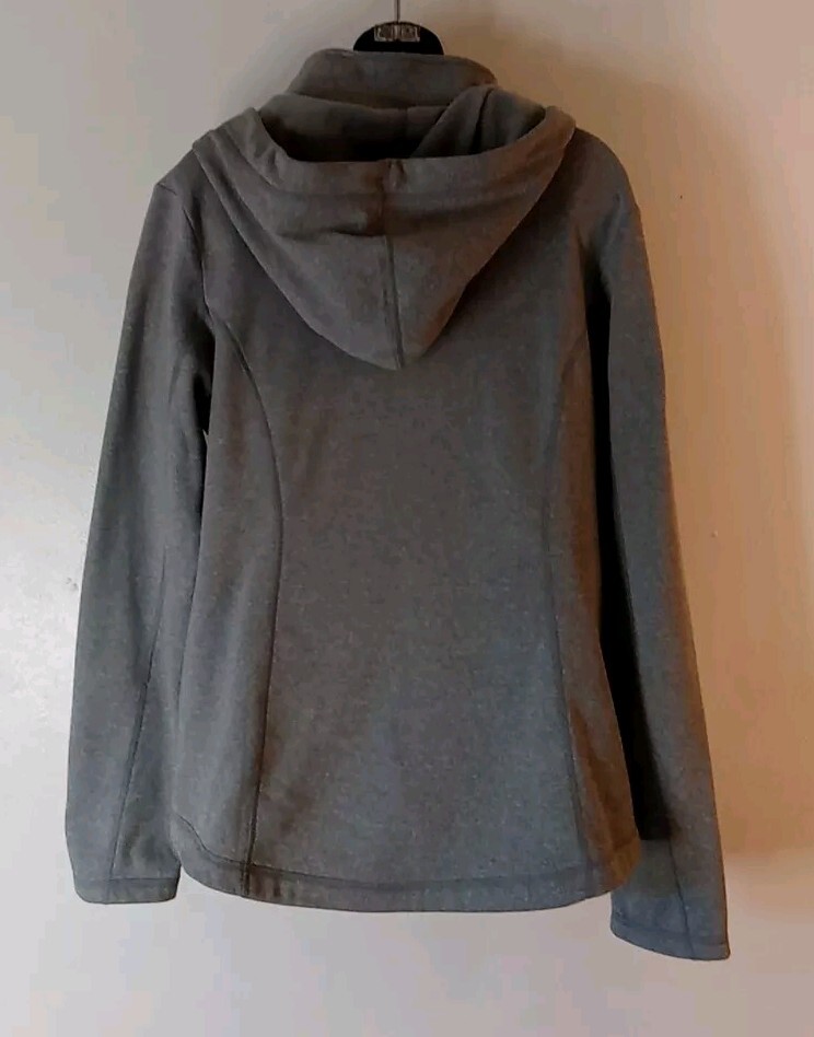 Felpa con cappuccio Fila Sport donna XL 1 4 zip pullover pile giacca grigia nuova con etichetta