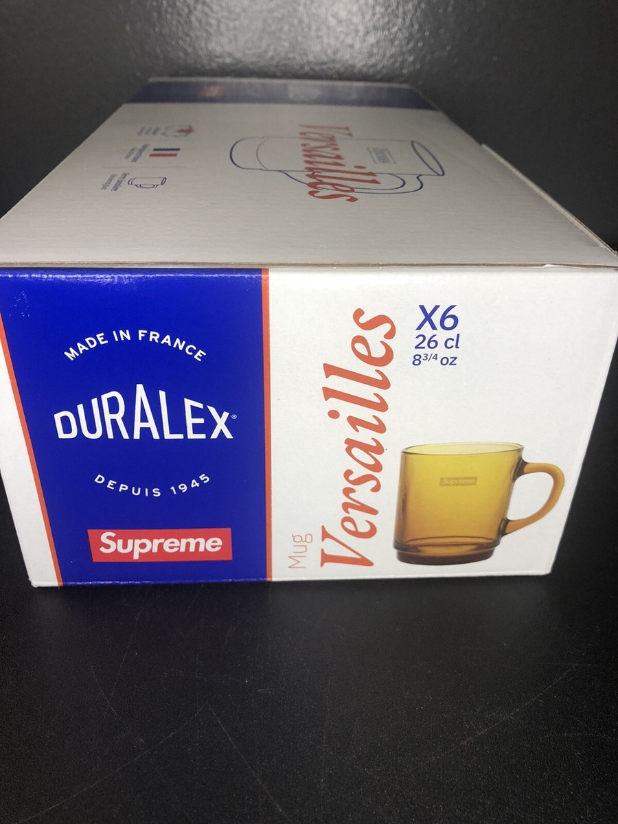 Supreme/Duralex Glass Mugs (Set of 6) - Amber Brand New Ships Fast