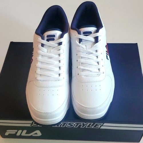 FILA A-Low Men's Basketball Shoes - WHITE/NAVY/ RED - 1CM00551-125 size 10 - Picture 2 of 5