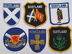 6 x Scotland Scottish Souvenir Tourist Patches badges. Flower of Scotland. V4