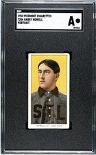 1909-1911 T206 White Borders Harry Howell StL Browns Portrait 350/25 SGC A Auth