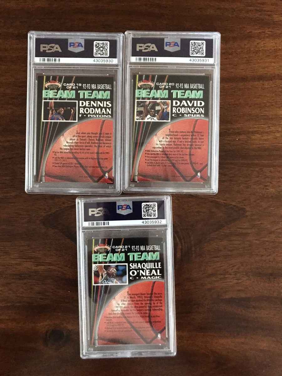 1992-93 Stadium Club Beam Team COMPLETE Set 1-21 NBA Jordan,Shaq