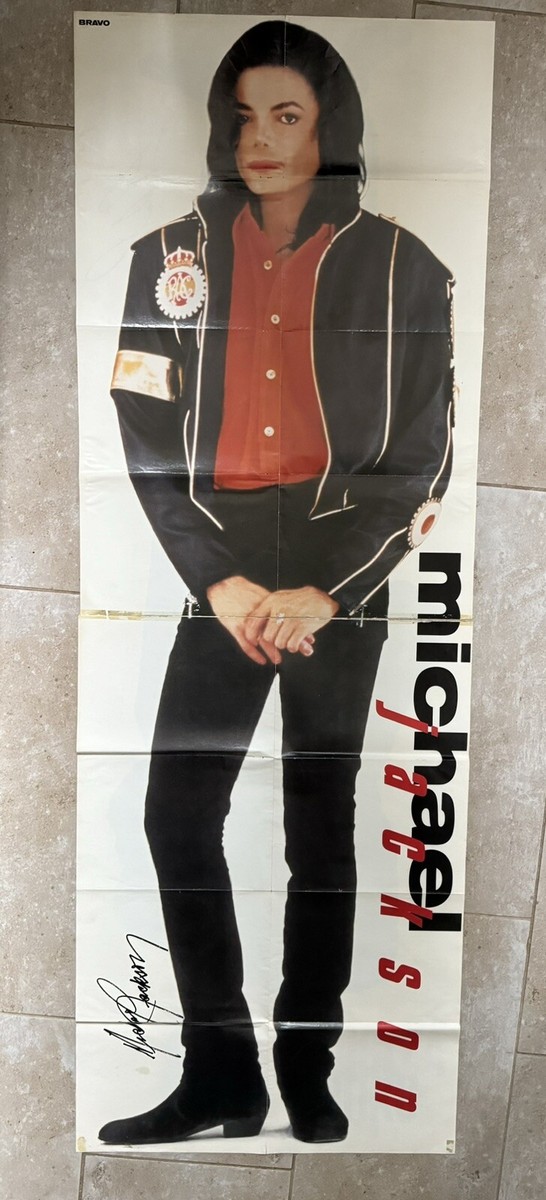 Michael Jackson Poster Huge 21” X 62” Vintage From The 90s