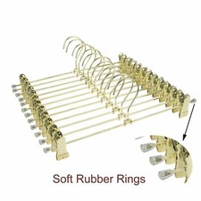 Koobay 30-Pack Metal Wire Pants Trousers Clips Bottom Clothes Hangers Storage