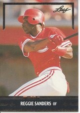 1991 Leaf Gold Rookies Reggie Sanders 10 Reds