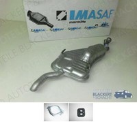 Imasaf ESD Auspuff Endtopf + Anbauteile für Saab 9-3 2.2 Tid 1998-2002