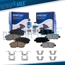 Front & Rear Ceramic Brake Pads For Nissan 350Z Juke Sentra Altima Brake Pad Kit