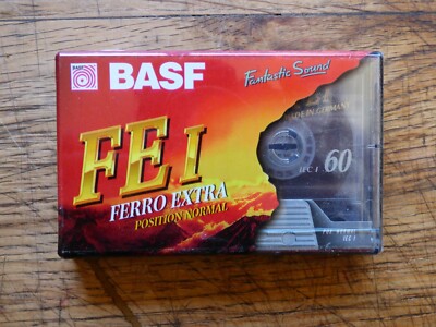 1 cassette BASF FE I -  90 MINUTES  FERRO EXTRA K7 Vierges UK vintage collection