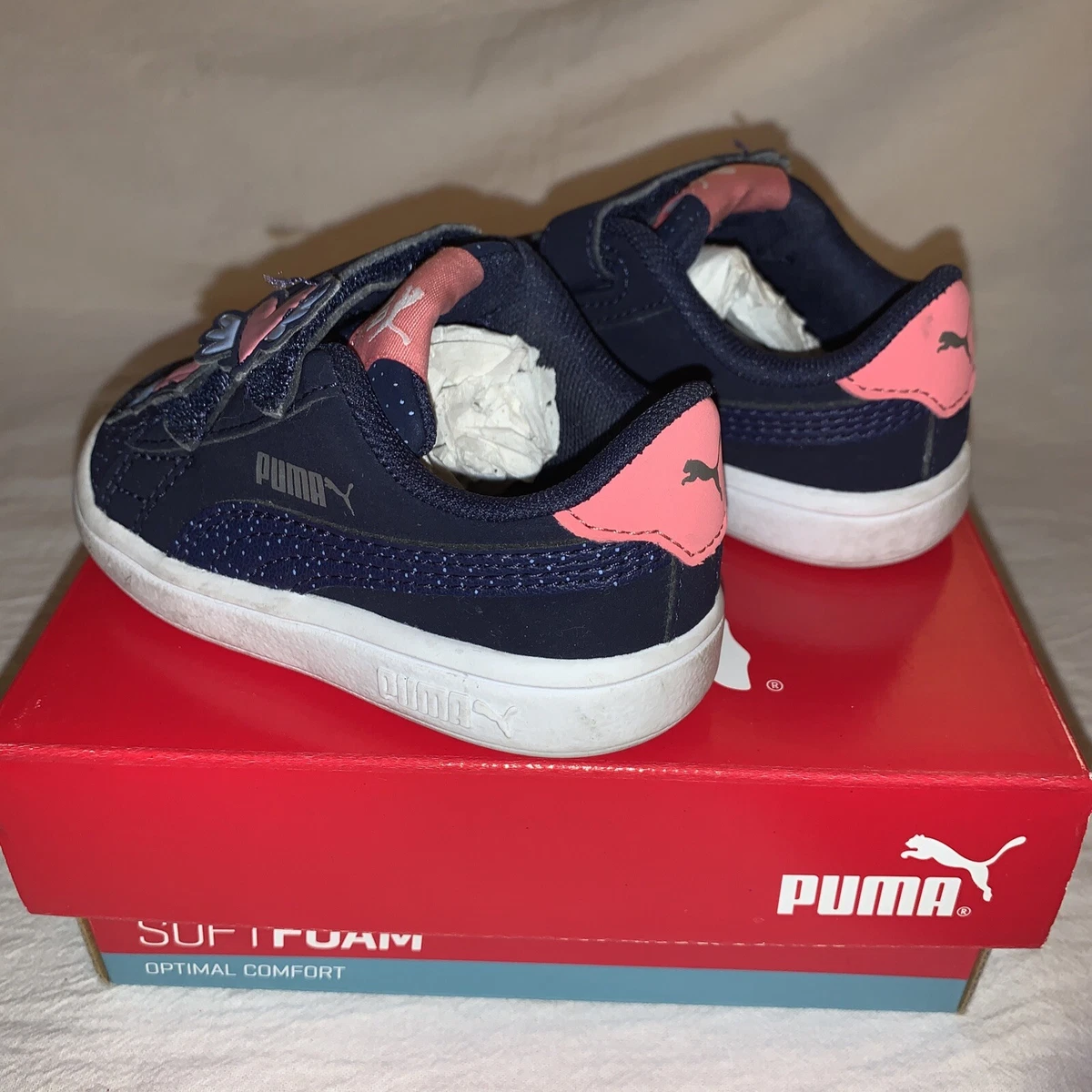 Puma Smash v2 Unicorn V Inf Peacoat/Blue Sneaker | eBay