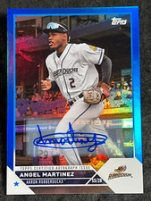 2023 Topps BLUE FOIL REFRACTOR PRO DEBUT ROOKIE AUTO Angel Martinez 117/150